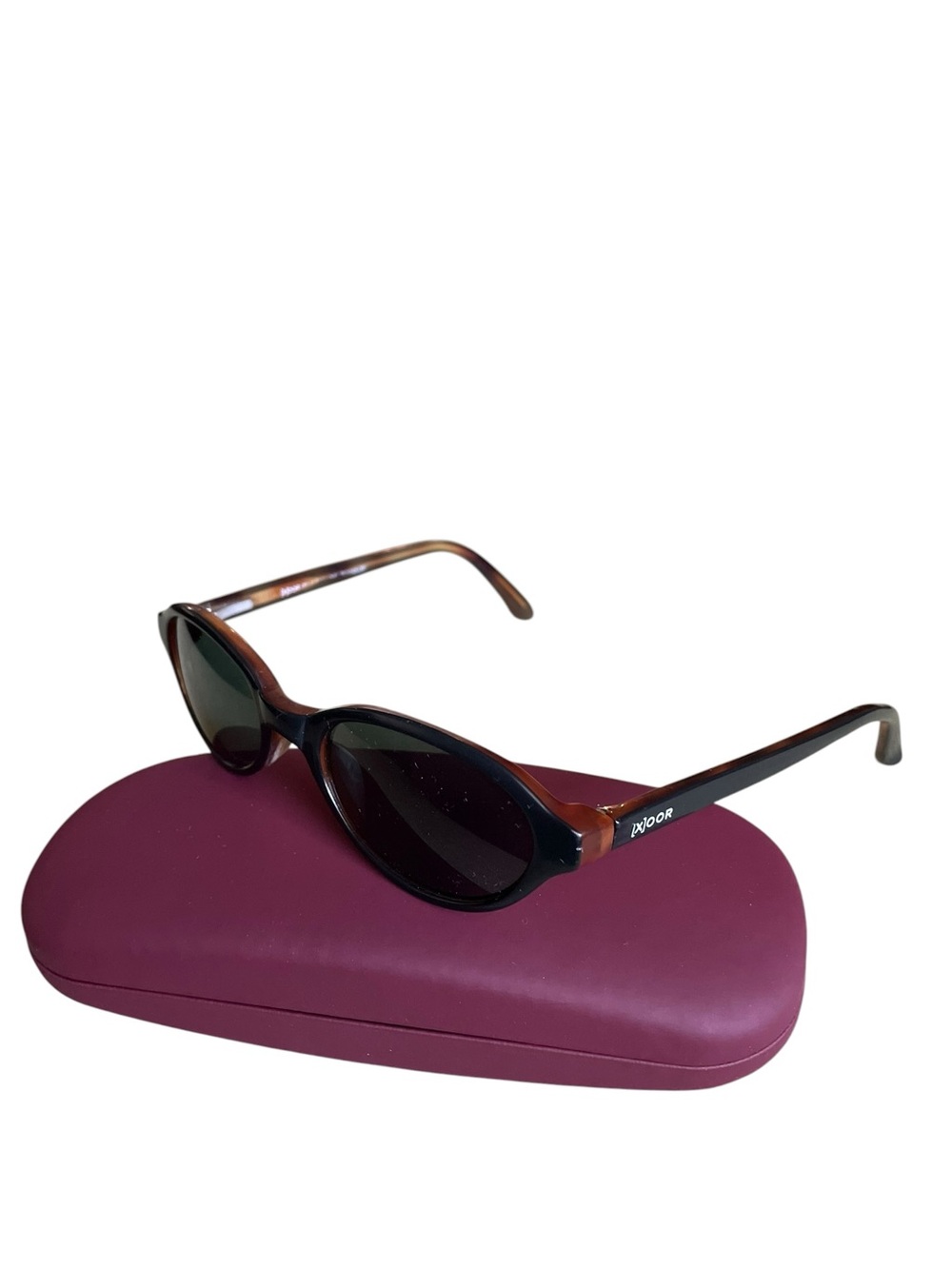 [X]oor Polaroid Lens Technology Women's Brown & Black Sunglasses & Case